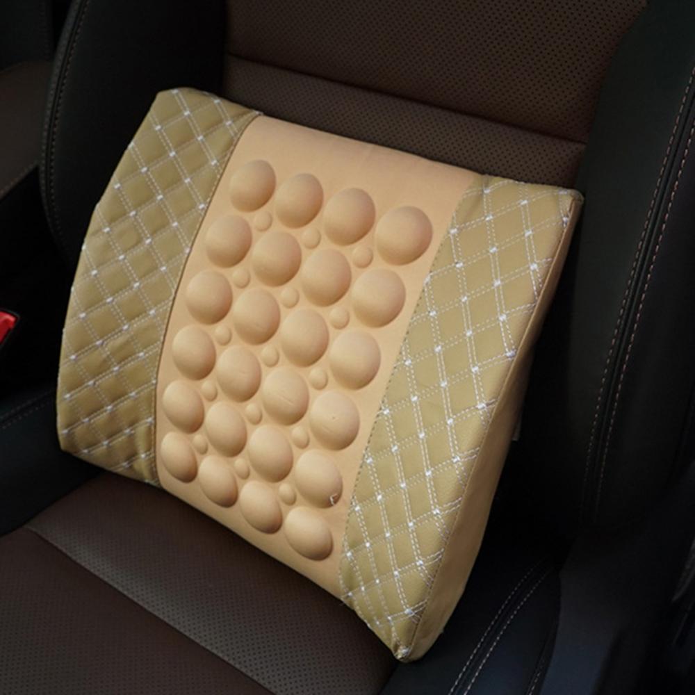 

1 Pc Fold Resistant Car Electric Massage Cushion Vehicle Seat Back Waist Support Lumbar Pad Massager Car Accessories