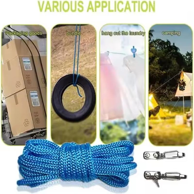 Retractable Tie Down Rope Tensioner Heavy Duty Rope Tightening Tool for Camping Boating Luggage Fastening