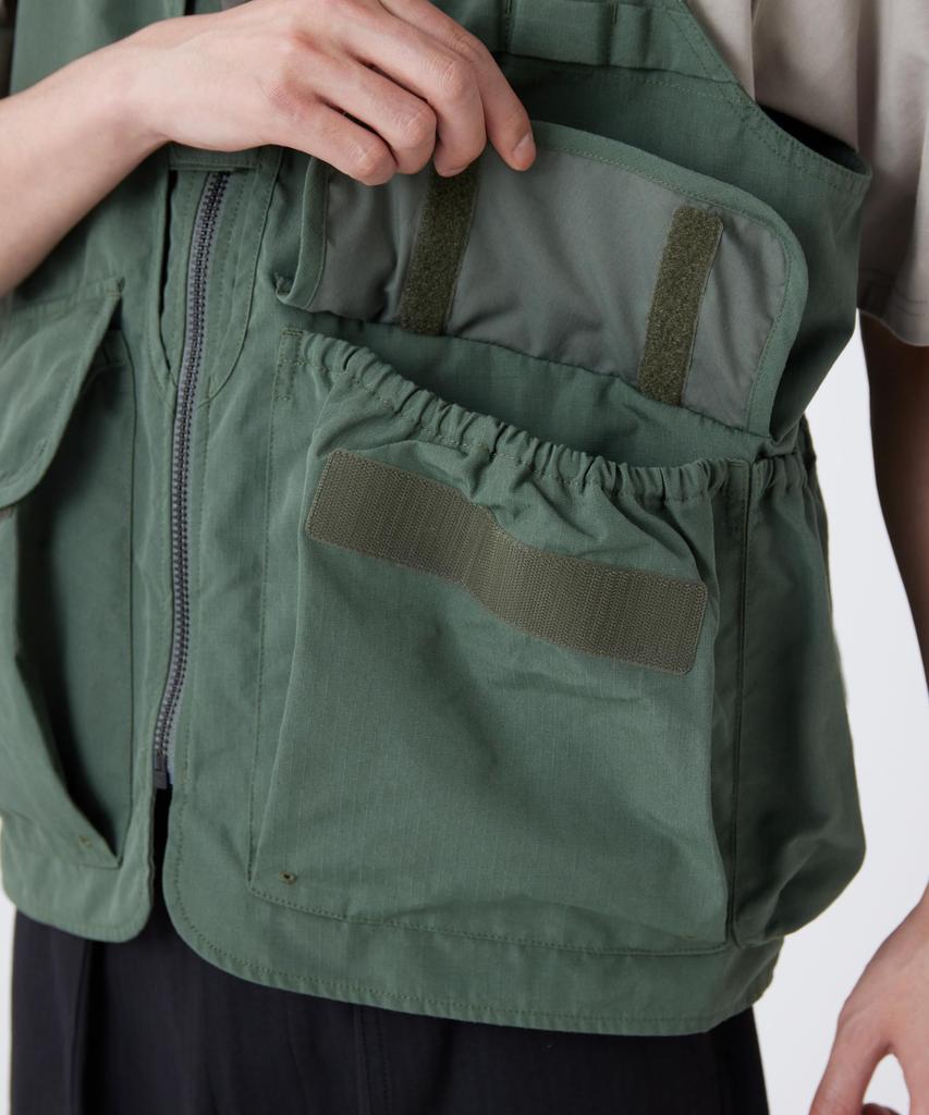 Snow Peak TAKIBI Ripstop Vest OLIVE L VT-26SU002 (Men's/Women's Vest)