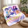 Coperta Morbida Calda Leggera in Flanella Stampata Kpop Demon Hunters Coperta per Tutte le Stagioni per Divano Letto Campeggio Decorazione Casa Regalo di Festa
