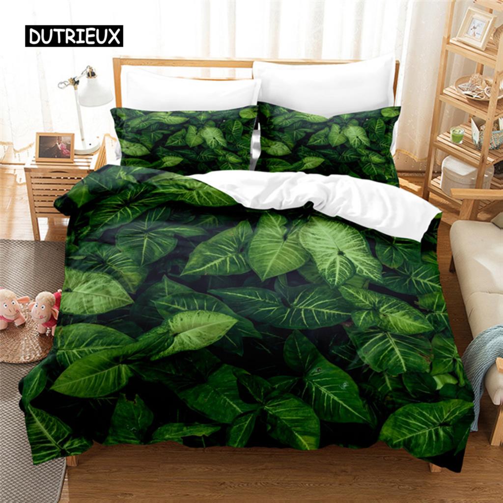 

Комплект постельного белья «Банана лист» Комплект постельного белья с 3D-печатью Комплект постельного белья с королевским размером Модный дизайн EU single(135x200cm)