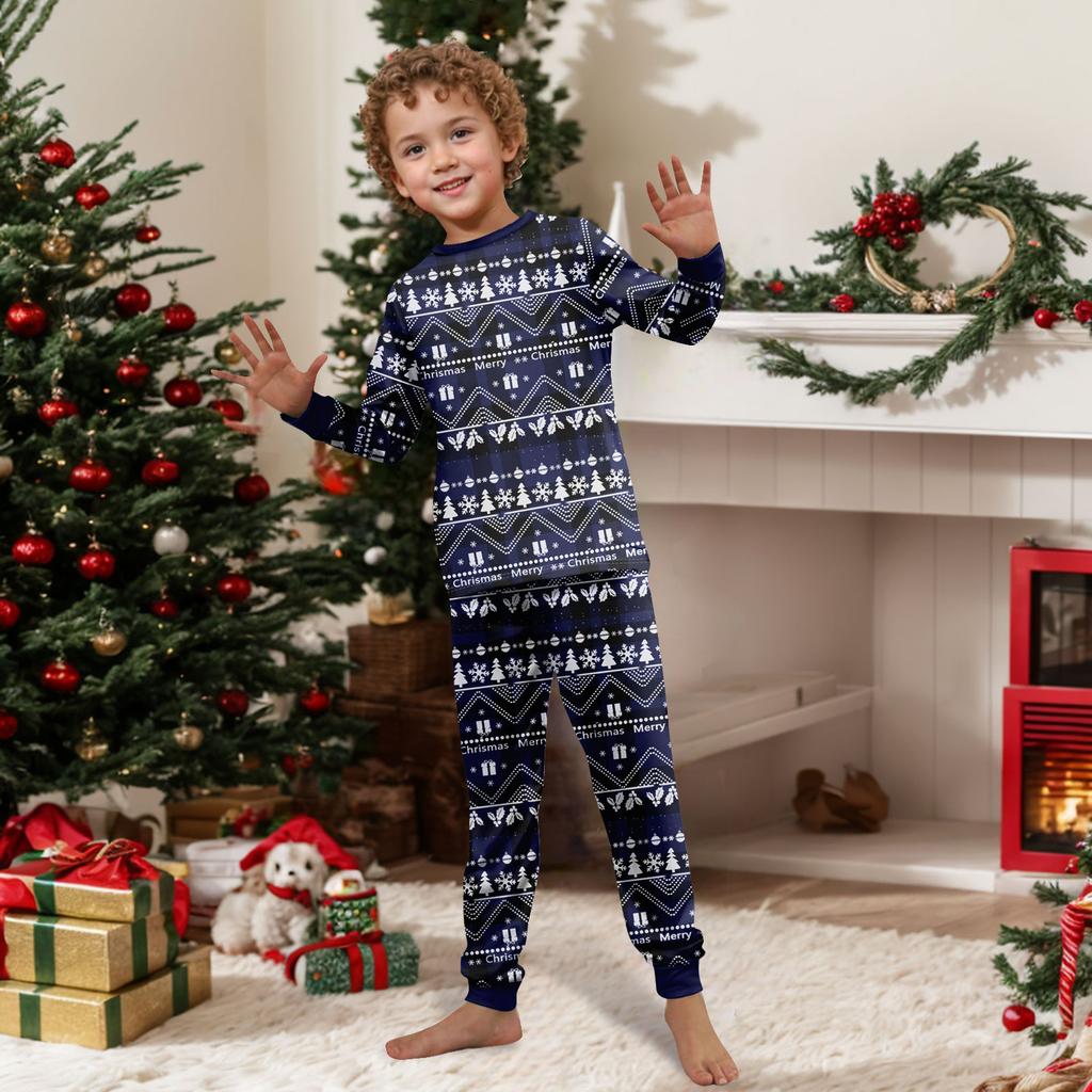 Trykk Søtt Familiesett Pyjamas, Hjemmeklær, Familiesett Langermet Topp Buksesett