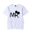 Valentine's Day T Shirts Funny MR.MRS. Print T Shirt Fashion Summer Graphic Clothing Women Men Tops Tees