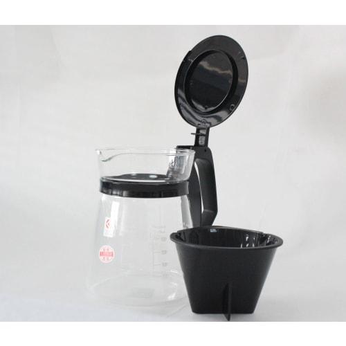 Iwaki Heat-Resistant Glass Coffee Server & Dripper Pot, Coffee House, 600ml, KT8685-BK, Clear