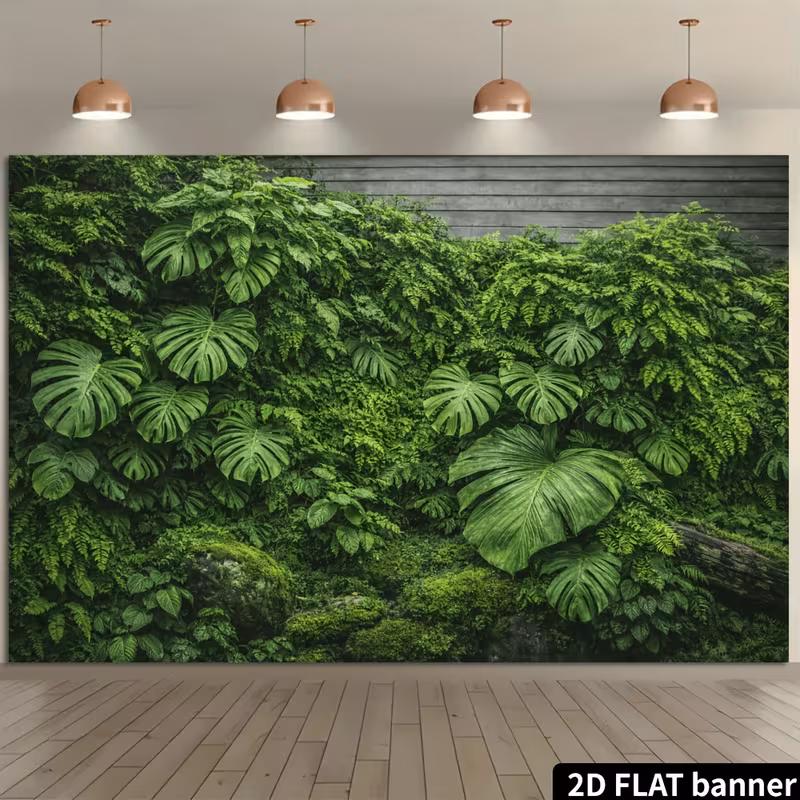 2D Exotic Plant Wall Portrait Photo Backdrop