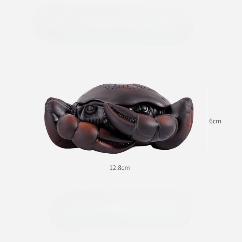 New Crab Tea Water Filter Personalized Ornament Eight Directions Purple Clay Tea Pet Retro Creative Kung Fu Tea Set Accessories