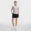 FILA Fitness Classic Minimalist Basic Solid Color Breathable Short Sleeve T-Shirt Women tops Cloud-Gray A51W621104FGY