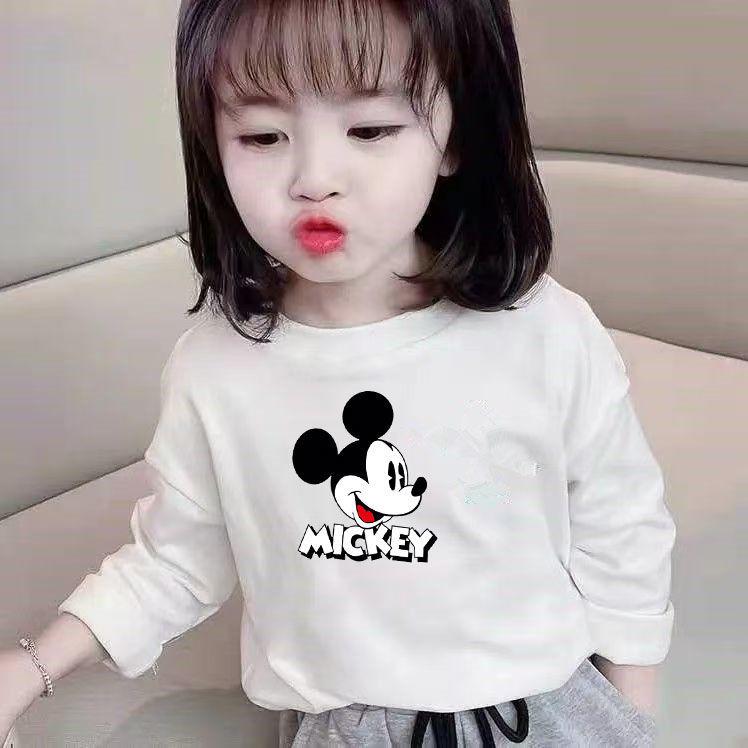 2024 Spring/Autumn Kids' Long Sleeve Pure Cotton Cartoon Top