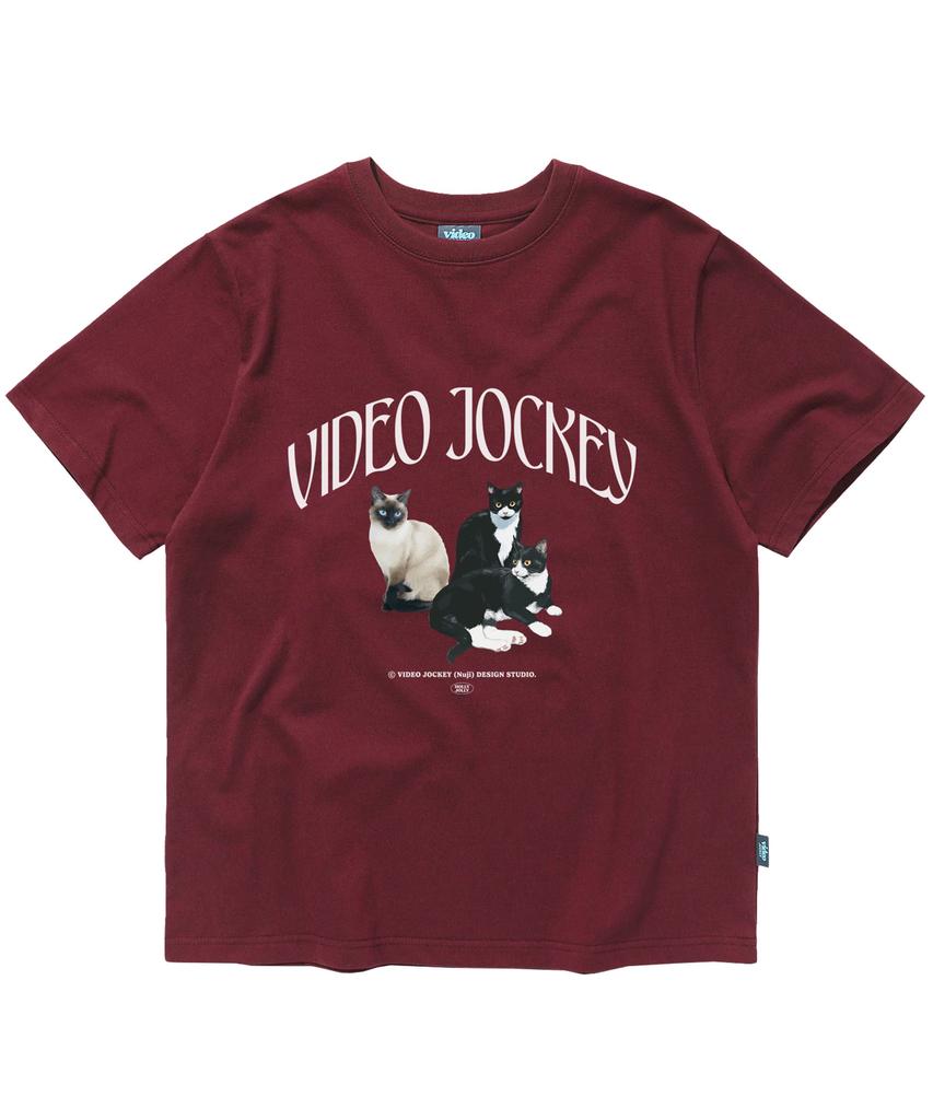 VIDEO JOCKEY Butler'S Qualification T-Shirt [Burgundy]