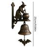 Witch Bell Witch Doorbell Wrought Iron Broom Witch Resin Potion Witch Doorbell