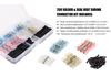 250 PCS Flame Retardant Heat Shrink Solder Ring Wire Connector Terminal Insulation Sleeve