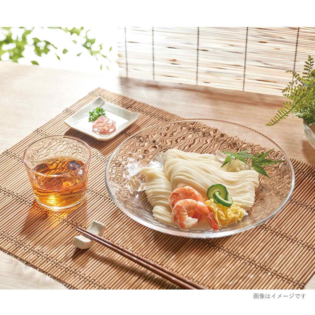 Toyo Sasaki Glass and Soup Bowl Set of Made In Dishwasher Soba Choko Noodle Small Deep Glass Plates, Glacée 3, Japan, Safe, (Soba Cup), Plate, Bowl,