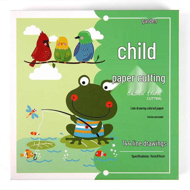 Kids' 3D Fun Origami & Paper Cutting Book Set for Ages 2-3