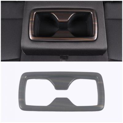 Peach Wood Rear Water Cup Holder Frame Cover For -2024 Toyota Harrier Venza