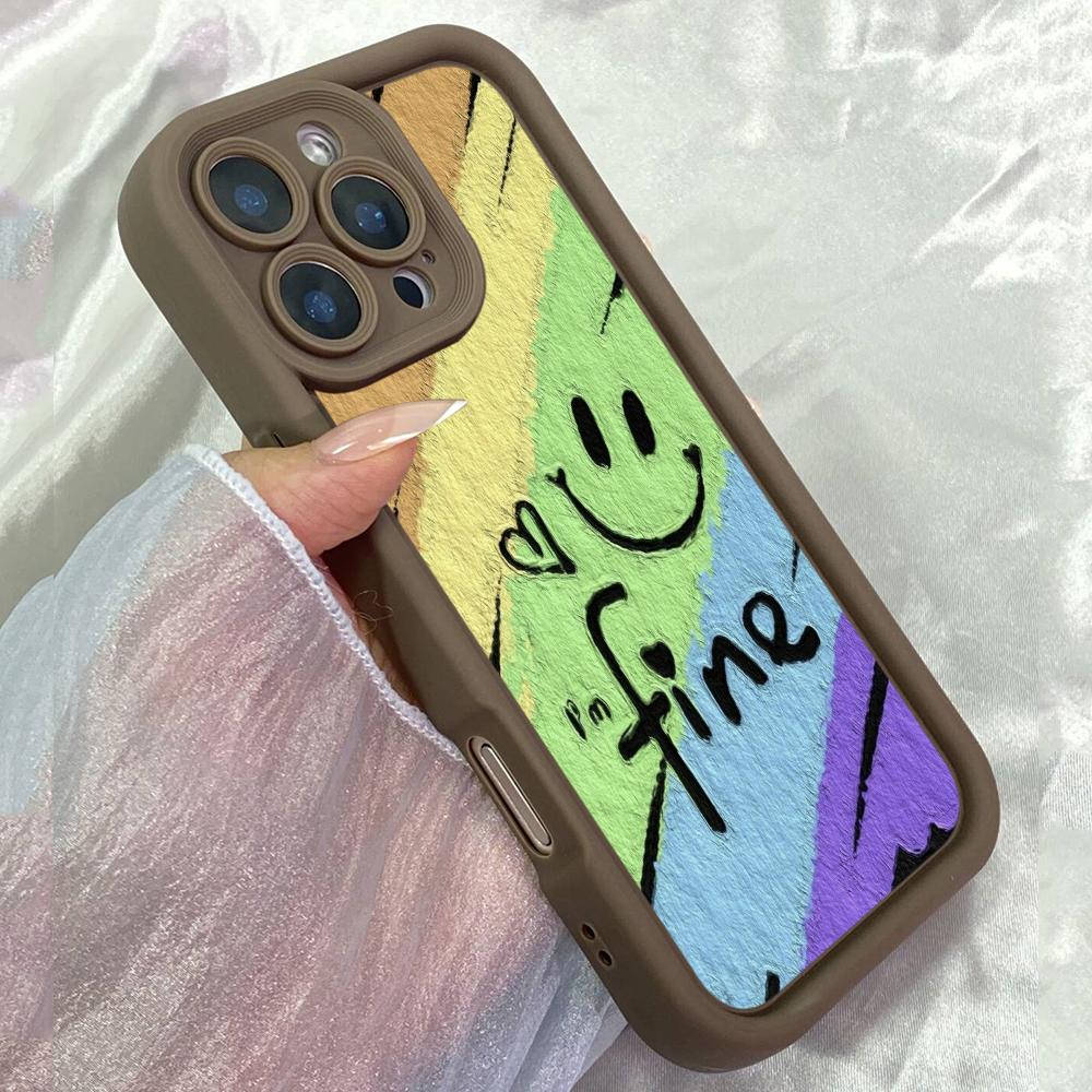 

JT246 Fine Colourful for iPhone 17 16 15 14 13 Pro Max Samsung S26 S25 Ultra A17 A16 A07 A56 A36 A15 Xiaomi 15T Redmi 15c Note 14 13 12 11 Soft Case Redmi 15C 4G/5G(171.6) коричневий