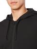 Adidas IKX00 Lounge French Terry Black Men's Full-Zip Hoodie, (IQ3422)