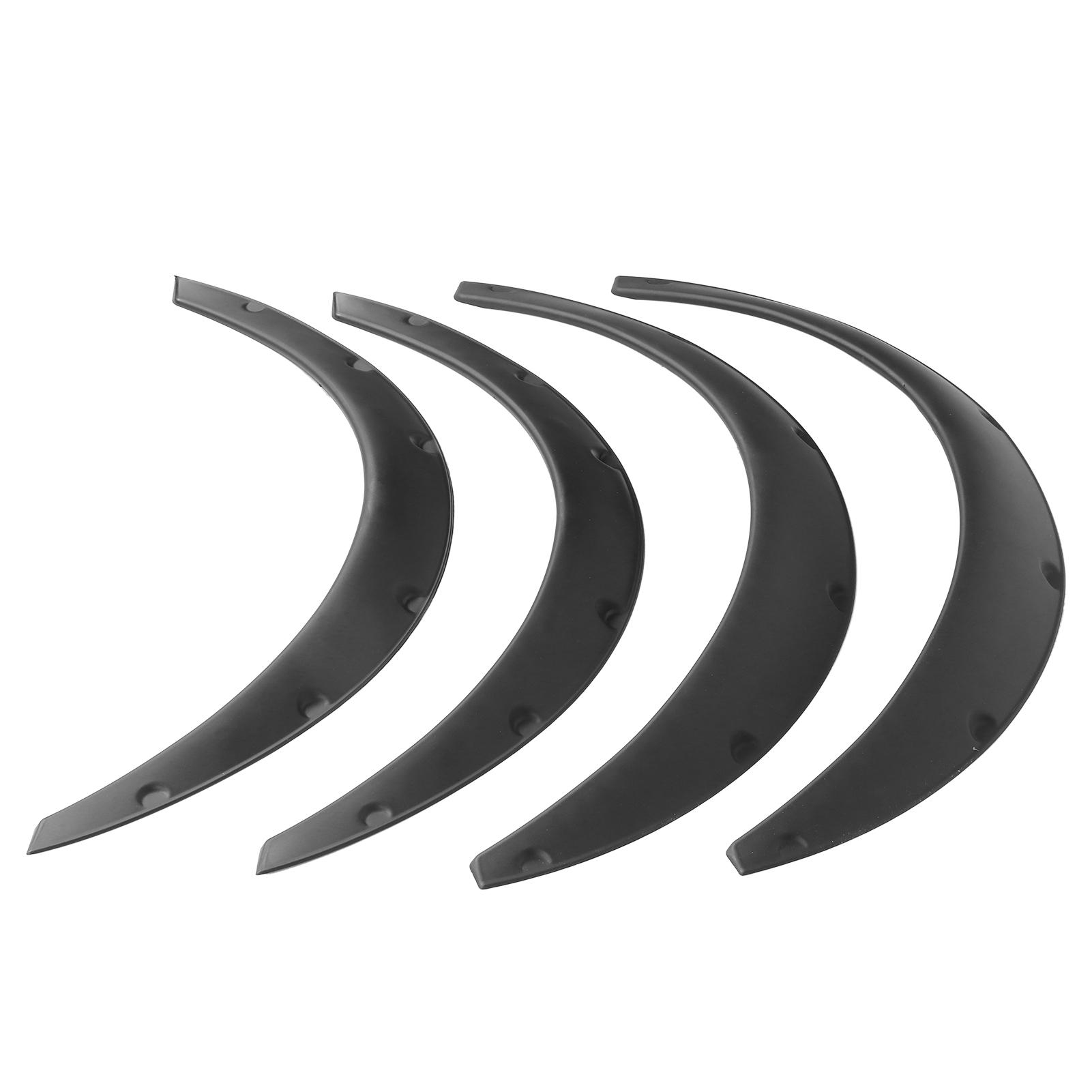 

4pcs Wheel Eyebrow Mud Guard Protector Flexible PP Widened Wheel Arches Lips Universal for Car