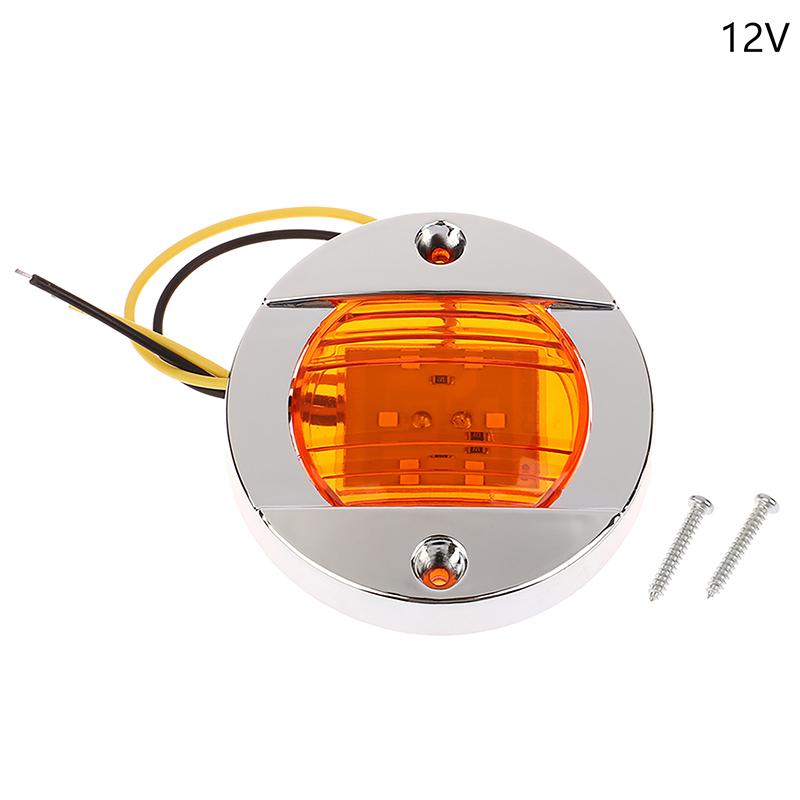 

1 шт. DC12V-24V морская лодка транец светодиодный кормовой фонарь круглый холодный белый светодиодный хвостовой фонарь аксессуар для яхты синий/белый/желтый/зеленый/красный