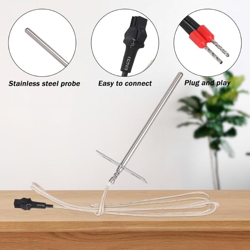 Accurate Split RTD Temperature Sensing Probes For Pellet Burning Stoves Grills