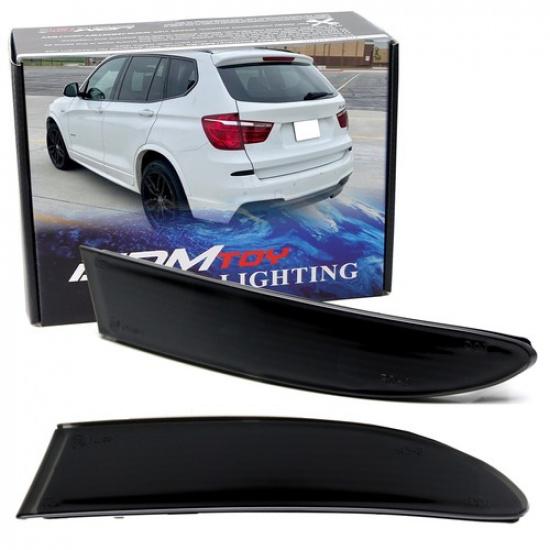 

Euro Dark Smoked Rear Bumper Reflector Lens Replacement For 2011-17 BMW F25 X3