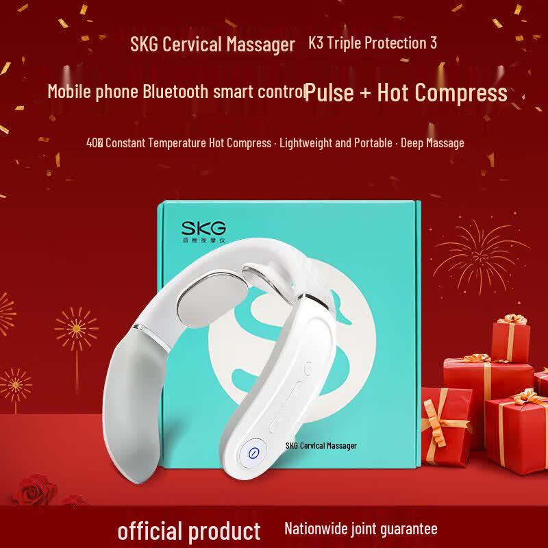 

SKG K3 Plus3 Bluetooth Cervical Neck Massager with Heat CN plug (adapter included)
