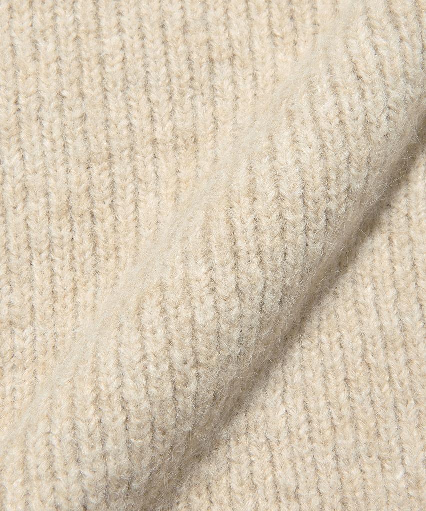 Lee Hooded Knit Vest Beige