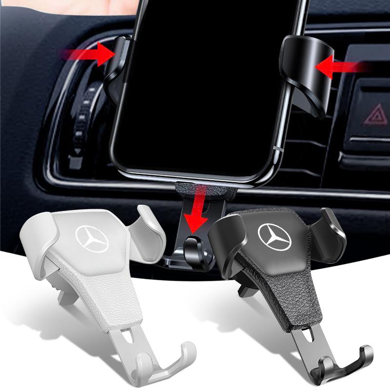 Car Phone Holder Air Vent Clip Mount GPS Mobile Phone Stand Holder For Mercedes-Benz AMG C500 C200 C300 A B C E GLA CLA GLK GL ML GLE W204 W205 W203