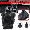 Gear Shift Knob Lever Shifter Gaiter Boot Handbrake Parking Boot Cover Case For Ford Focus 3 MK3 1.6 2012 2013 2014 2015 2016