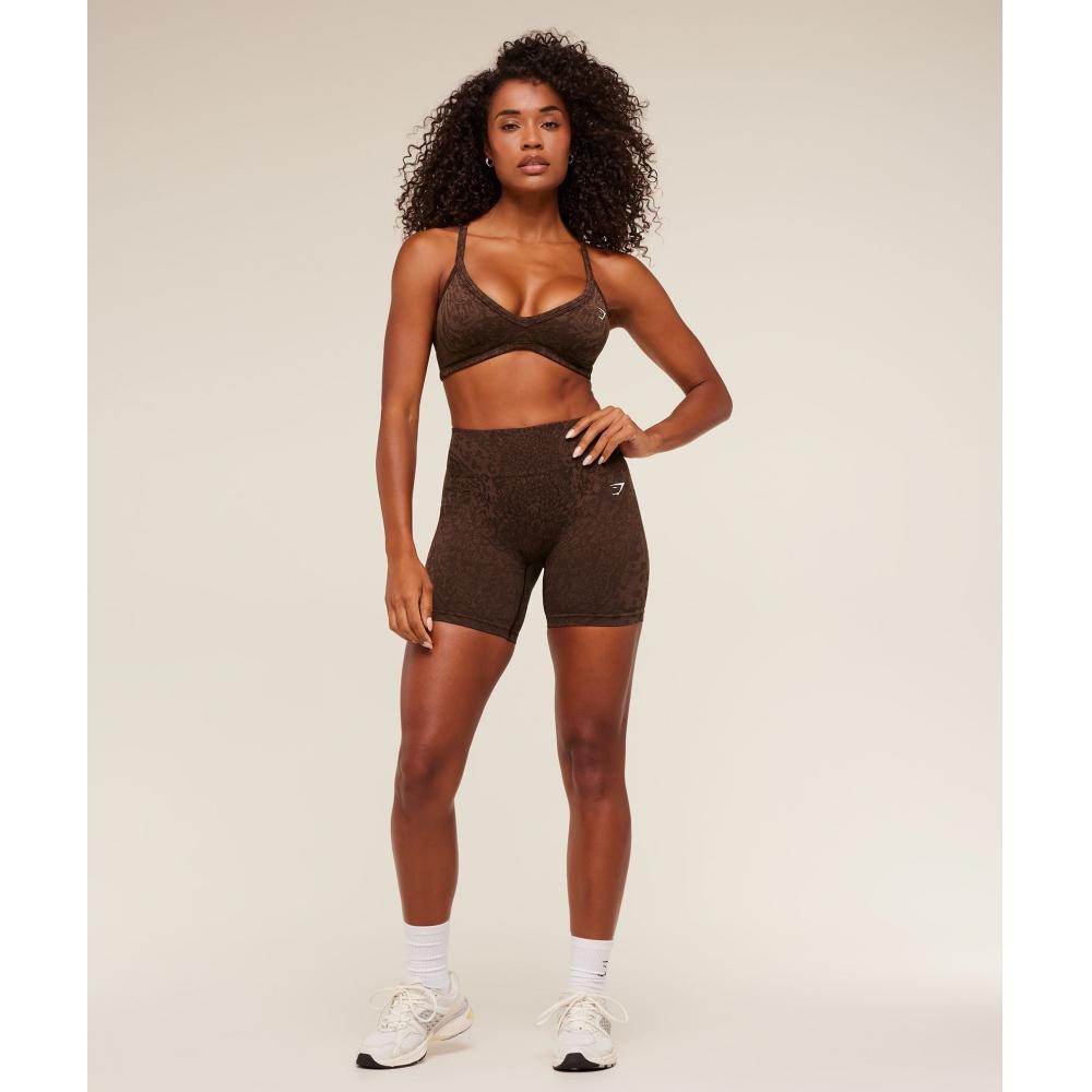 Gymshark Adapt Animal X Whitney Shorts Gs Archive Brown Gs Soft Brown B6b3h Ndjq