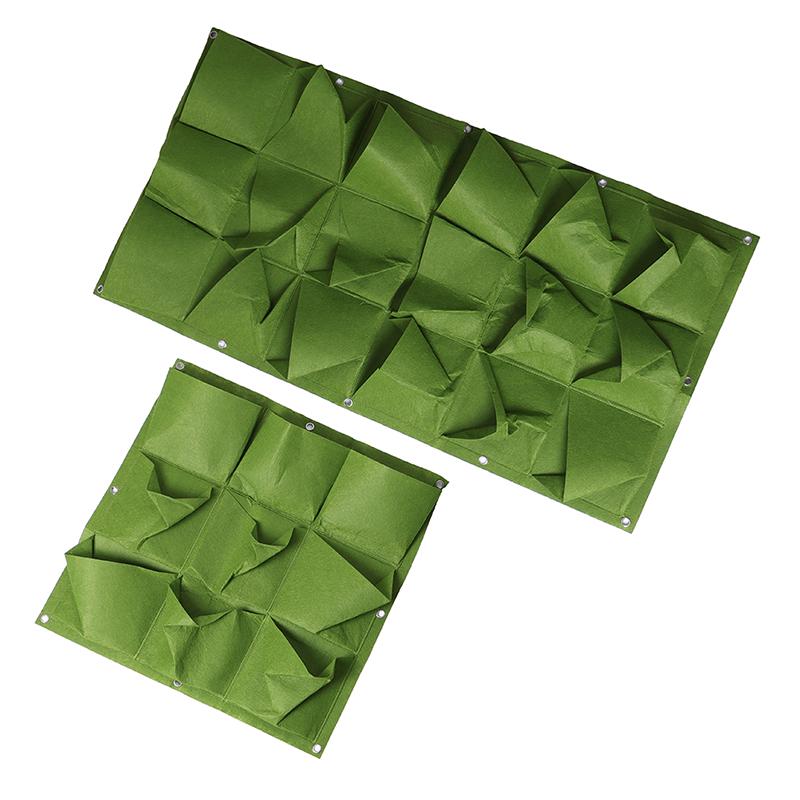 Grüner vertikaler hängender Garten-Pflanzgefäß Blumentöpfe Tasche Wandhalterung zum Aufhängen