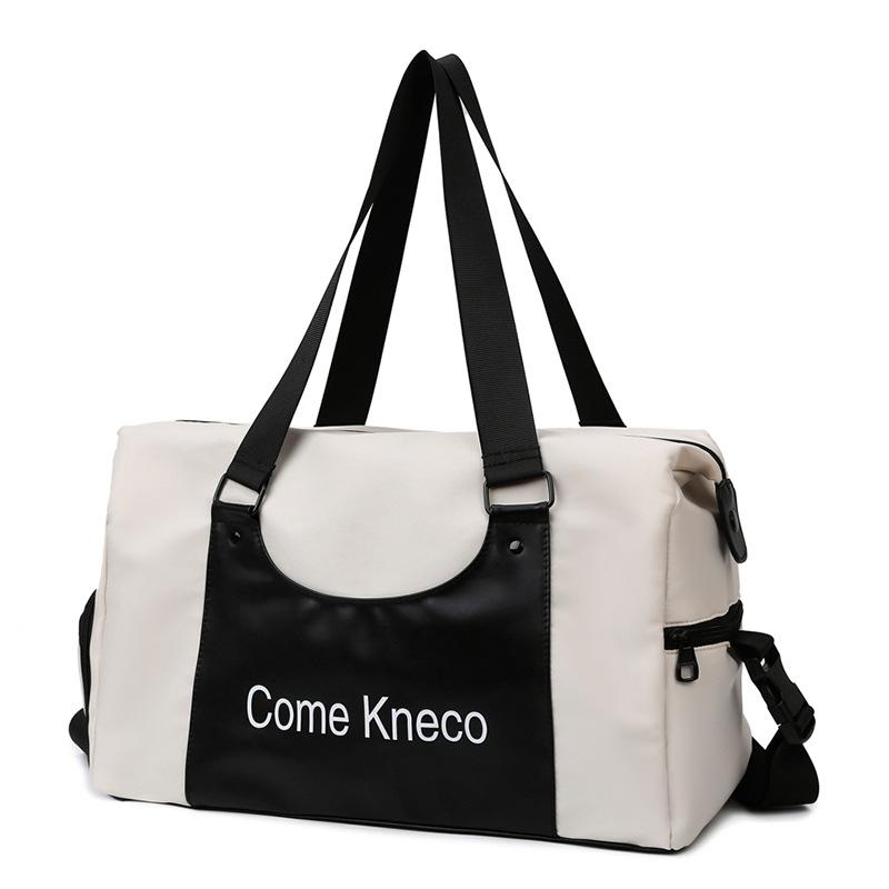 

Спортивная сумка с отделением для влажных вещей, водонепроницаемая, модная для йоги и большая дорожная сумка белый