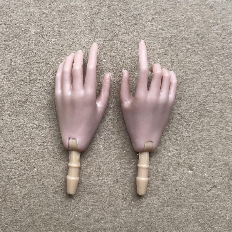 Universal 1/6 Doll Hands DIY Doll Decors Fashion Gesture Doll Hands Feet Accessories White Beige Color Doll Parts Girl Gifts Toy