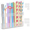 Drinking Straw Holder Organizer No Drilling Cabinet Door Mounted Acrylic Kitchen Chopstick Restaurant Straw Storage Rack