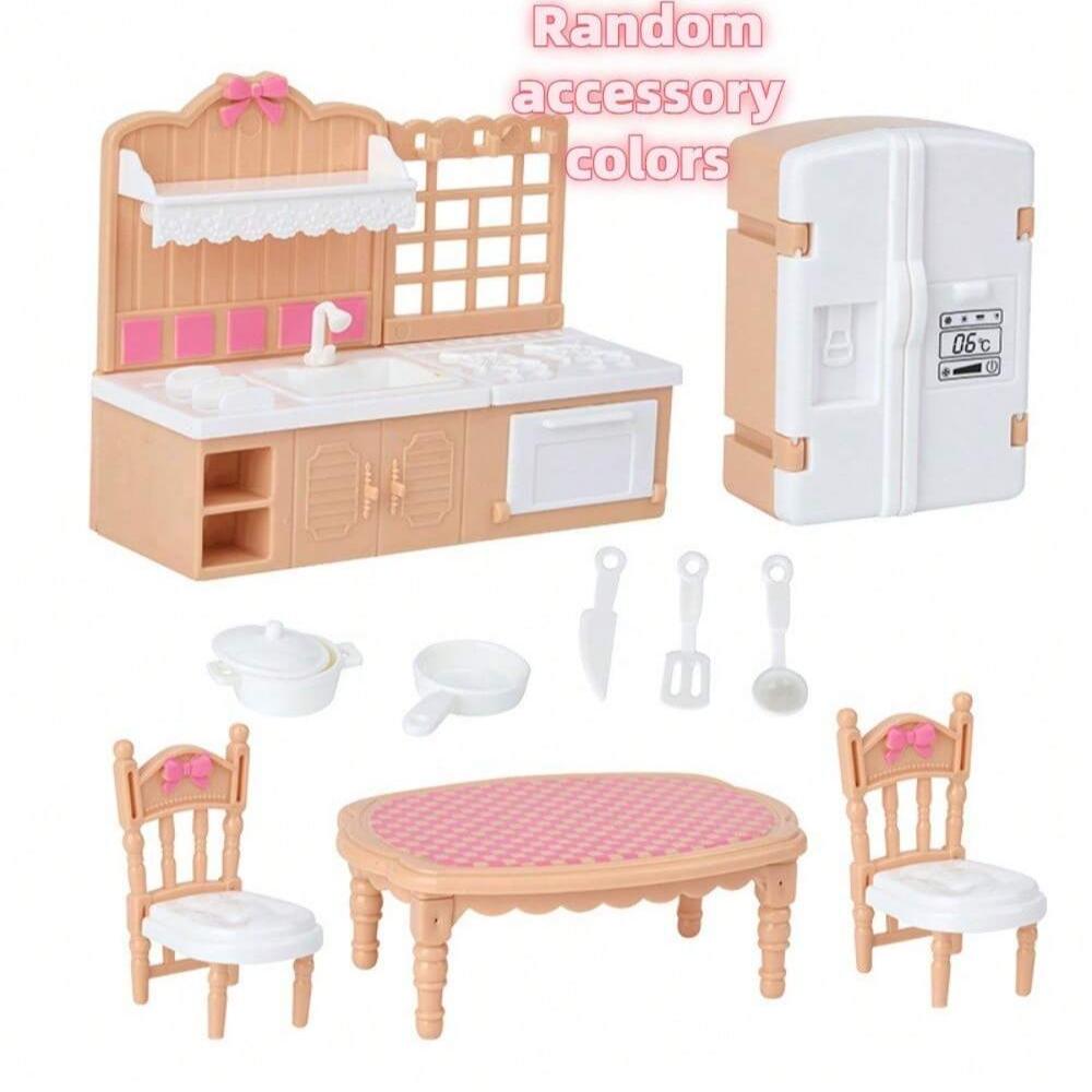 1:12 Miniature Furniture Set For Dollhouse - Bedroom, Living Room, Kitchen, Bathroom Accessories - Perfect Holiday Gift