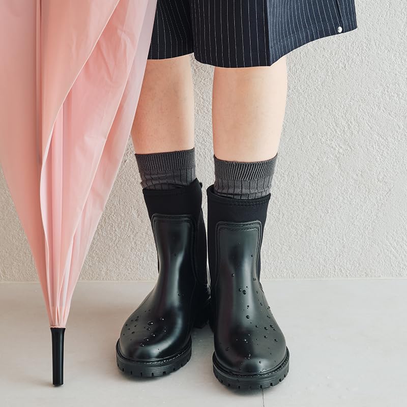 ORiental TRaffic Side Neoprene Rain Boots/R-0019 Women's Black L