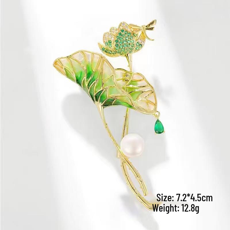 

Елегантна брошка з перлів та стразів: Жіноча вишукана брошка-корсаж у стилі маленького аромату та шовкова пряжка для шарфа