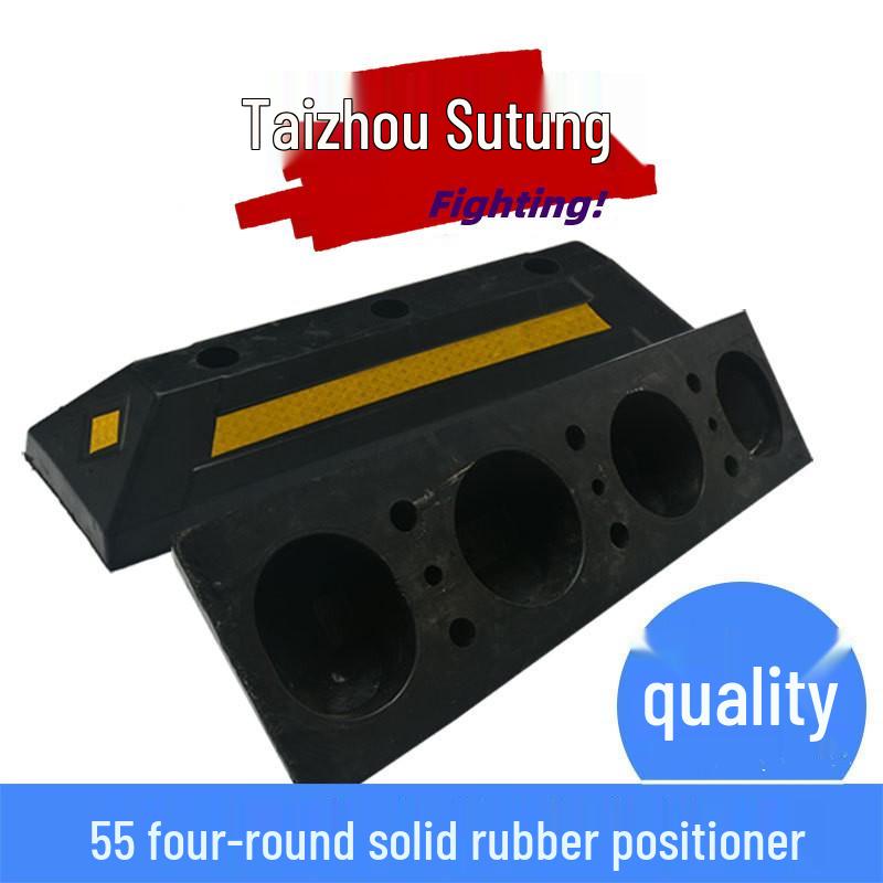 1m Durable Rubber-Plastic Parking Stopper – Anti-Collision Wheel Positioner