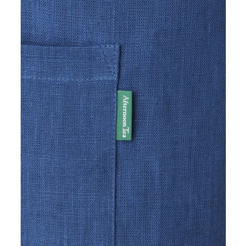 Afternoon Tea Living Apron HM81, 100% Linen Garcon Apron, Blue