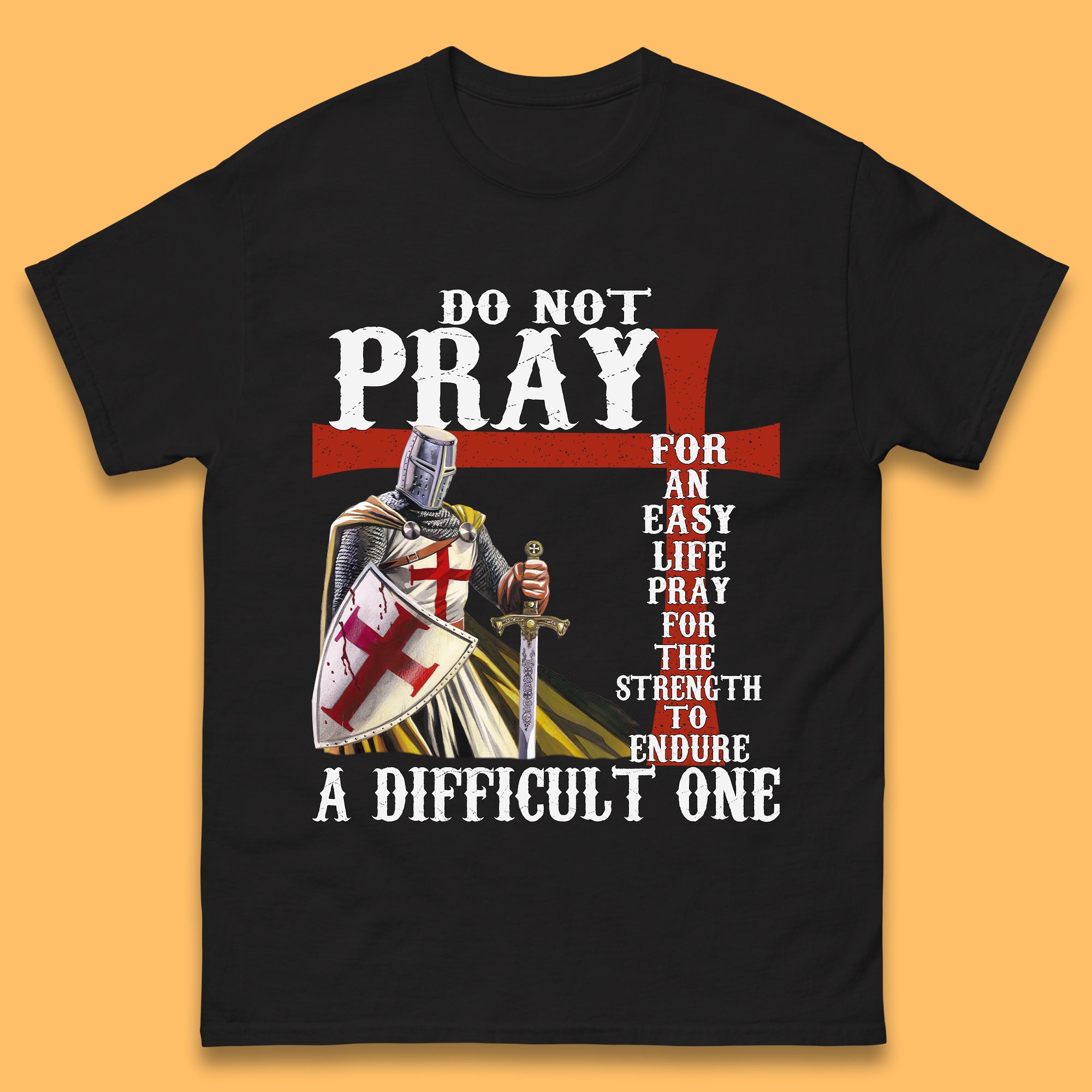 Knights Templar St Georges Day T-Shirt Womens Tops Tees XL