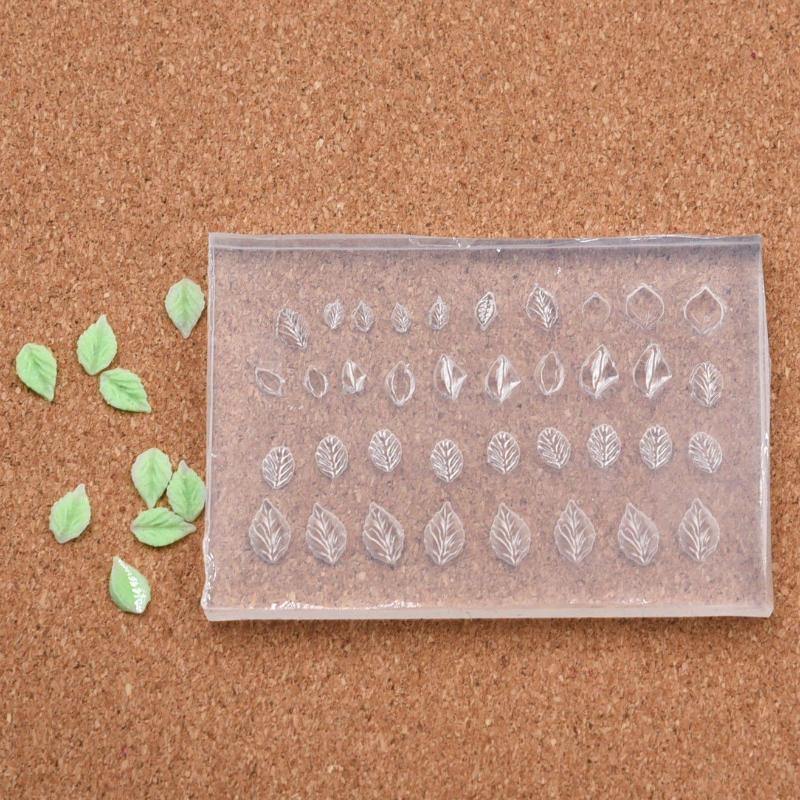 

3D Mold Silicone Nail Art Decorations Diy Mini Leaf Design Templates Mold For Nails Jewelry Crafts Transparent Nails Mold Tool one size