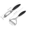 Two-piece Stainless Steel Peeler Zinc Alloy Blade Multifunctional Vegetables and Fruits Peeling Knife Household Kitchen Tools