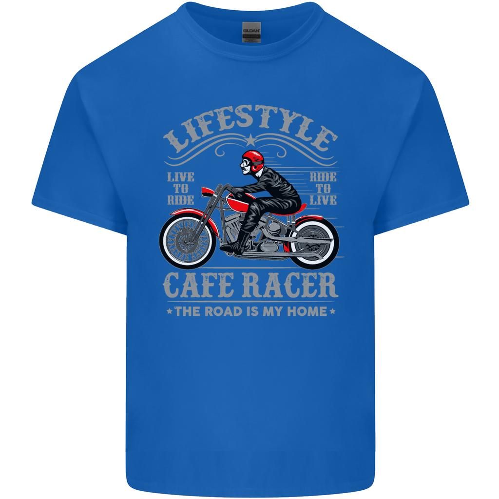 Lifestyle Cafe Racer Biker Motorcycle Unisexs Light Cotton TShirt