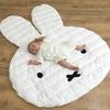 Nishikawa Miffy Face-Shaped Interactive Mat, White, Soft, Non-Slip, Hand Washable, 1585-50103