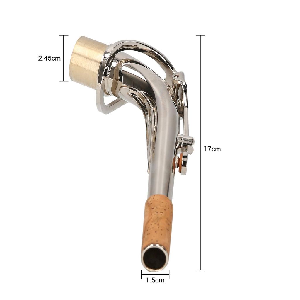 Saxofon Alto Gât alamă Gât îndoit Piesă de schimb pentru saxofon Accesoriu pentru saxofon