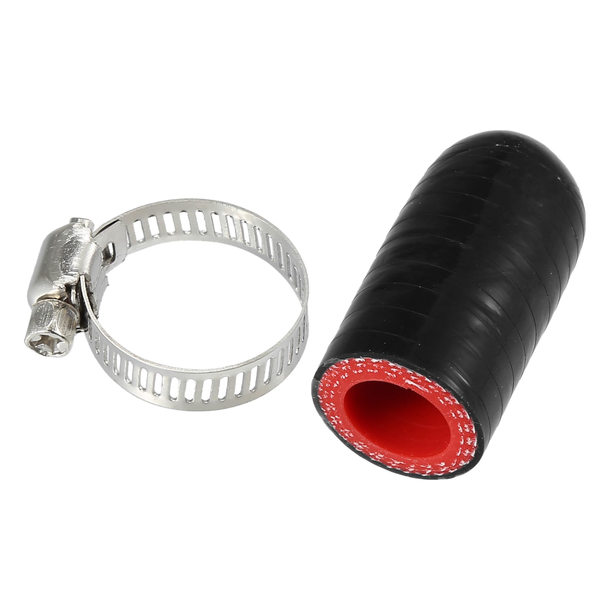 

X AUTOHAUX Car Silicone Rubber Hose End Cap with Hose Band 1 Piece Length Inner diameter 14mm красный