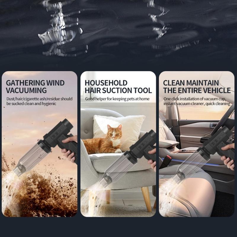 Cordless Car Vacuum Cleaner and Blower with Brushless Motor High Power Suction Portable Design for Home Vehicle Use