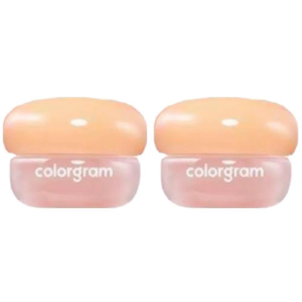 Colorgram Tintory Jam Glossy Tinted Lip Balm 10 Slight Apricot x2