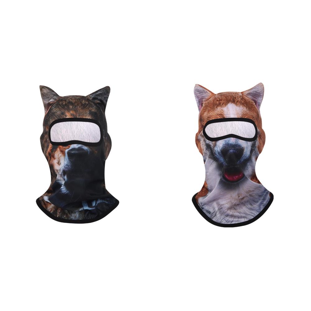 5/1 Stück 3D Stehohren Tier Sturmhaube Gesichtsmaske für Musikfestivals Raves Ski Cosplay Party Outdoor Sonnenschutz Sturmhaube Hut
