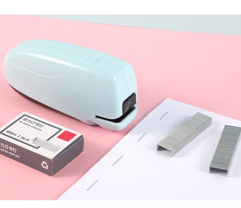 Rechargeable Electric Stapler - Cute Cartoon Design, No. 12, 24/6 Size for Daily Office Use