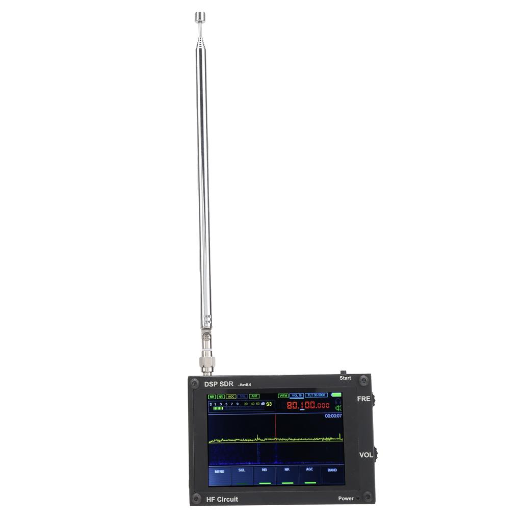 Wireless Receiver Black UltraThin DSP SDR HAM Receiving Radio Equipment 50kHz200MHz